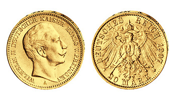 Sammlermünzen Deutsches Reich von 1907 - © Emporium - Fotolia.com